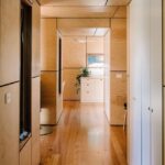 wattle bank container home hallway