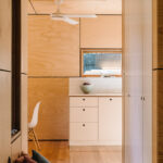 wattle bank container home into kitchen