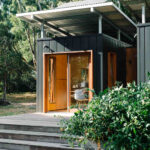 wattle bank container home patio