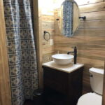 Red River Gorge Container Cabins one bathroom cabinet