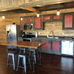 Red River Gorge Container Cabins one kitchen dining area