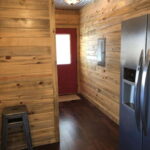 Red River Gorge Container Cabins one wooden wall design