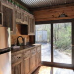 Red River Gorge Container Cabins two kitchen outdoor view