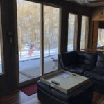 Red River Gorge Container Cabins two living area deck view