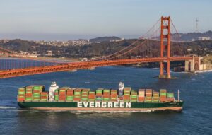 container ship evergreen