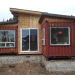 canby riverside container home construction middle