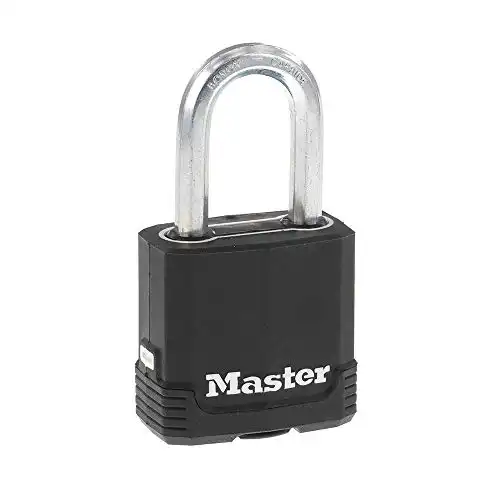 Master Lock Magnum Heavy Duty Outdoor Padlock with Key, 1 Pack
