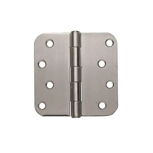 Hinge Outlet Stainless Steel Door Hinges - 4 Inch with 5/8 Inch Radius - Non-Removable Pin - 2 Pack