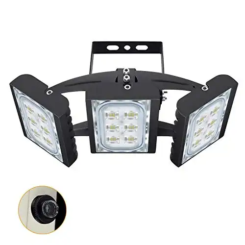 STASUN 90W Dusk to Dawn LED Flood Light, 8100lm Super Bright Outdoor Lighting, 6000K Daylight White, IP66 Waterproof Wide Angle Exterior Lighting LED Security Area Light for Yard, Patio, Parking Lot
