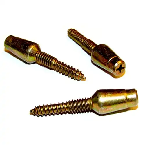 Door Hinge Security Pins / Screws / Stud, 3-Pack Kit