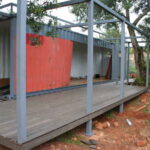 Container Vale da Vila exterior deck construction