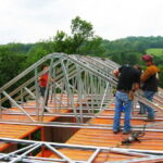 Livingston Manor Container Home roof construction