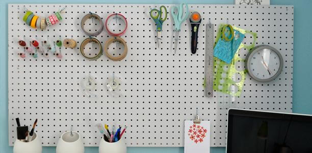 Pegboard Storage