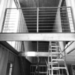 Prince Road Container House steel bar railings