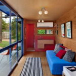 San Antonio Container Guest House living area outdoor view