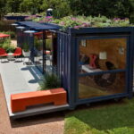 San Antonio Container Guest House roof garden view