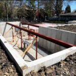 Westmont Container Home exterior foundation