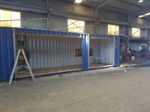 factory modified shipping container