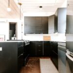 foster container home apartment kitchen cabinets