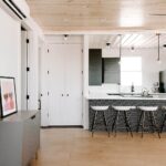 foster container home apartment kitchen stools