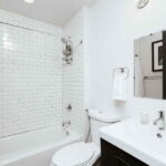 foster container home bathroom subway tile