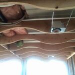 foster container home ceiling joists curved