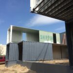 foster container home construction cut sides