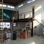 foster container home construction interior living