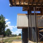 foster container home construction underneath