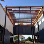 foster container home framing central ceiling