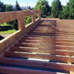 foster container home roof framing