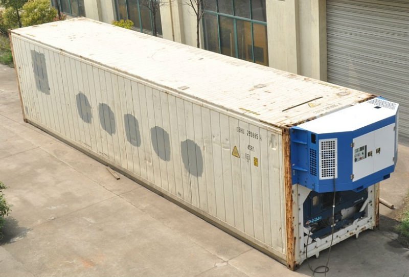 refrigerated shipping container construction