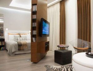 rotating entertainment center