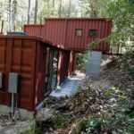 six oaks container home exterior utilities